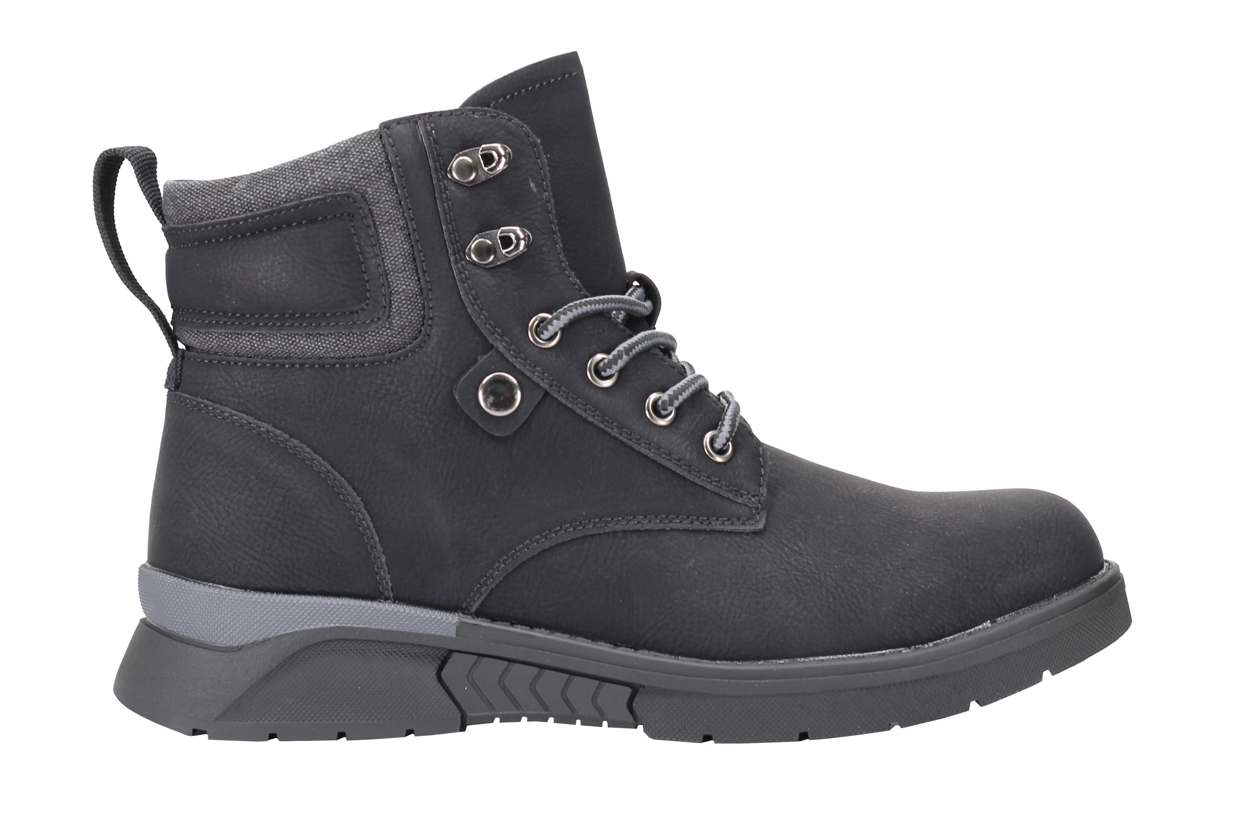 ANKLE MID TOP LACE UP BOOTS