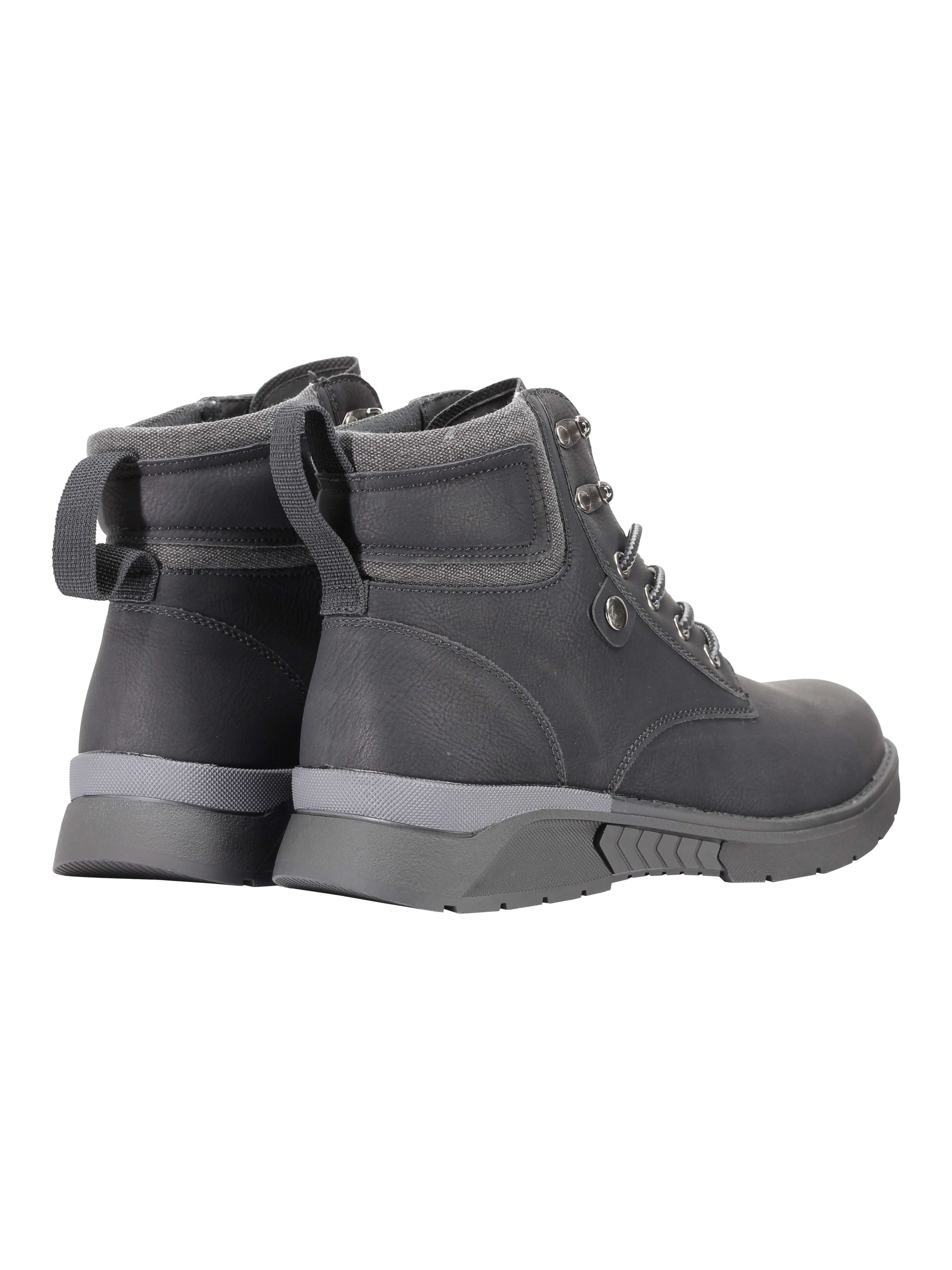 ANKLE MID TOP LACE UP BOOTS