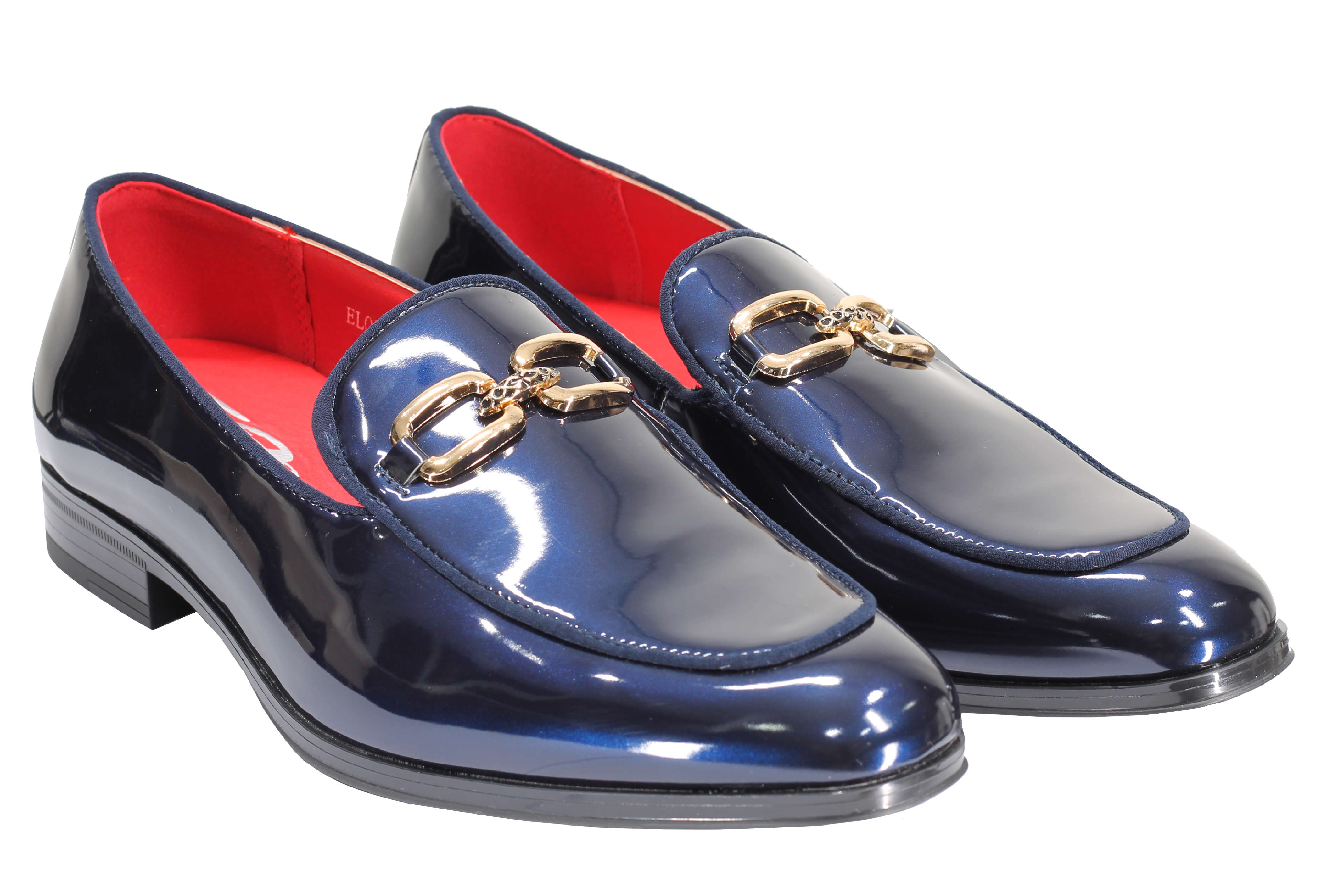 SHINY GOLD BUCKLE LOAFER