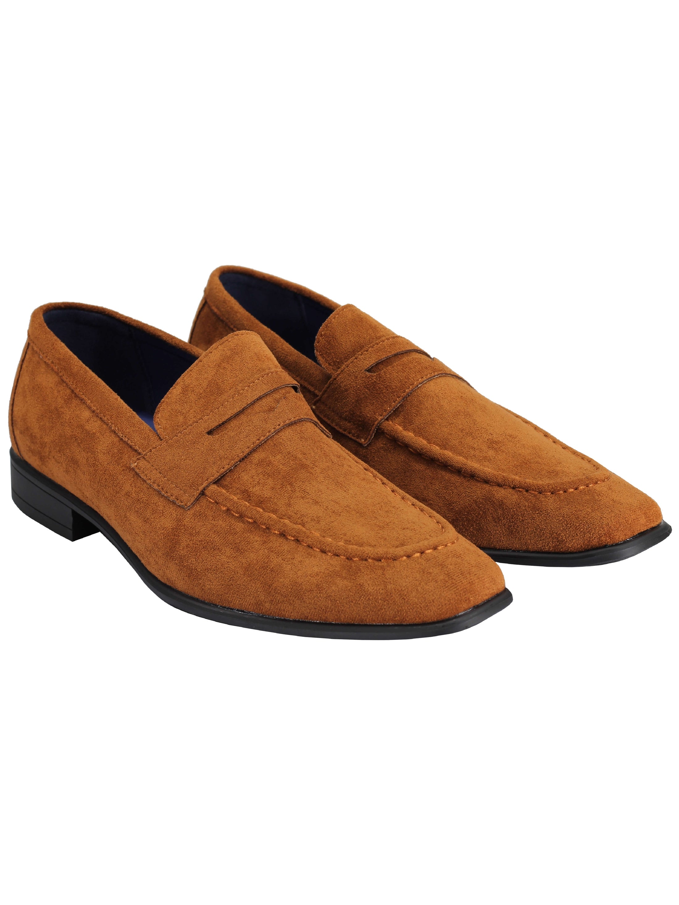 SUEDE PENNY LOAFERS