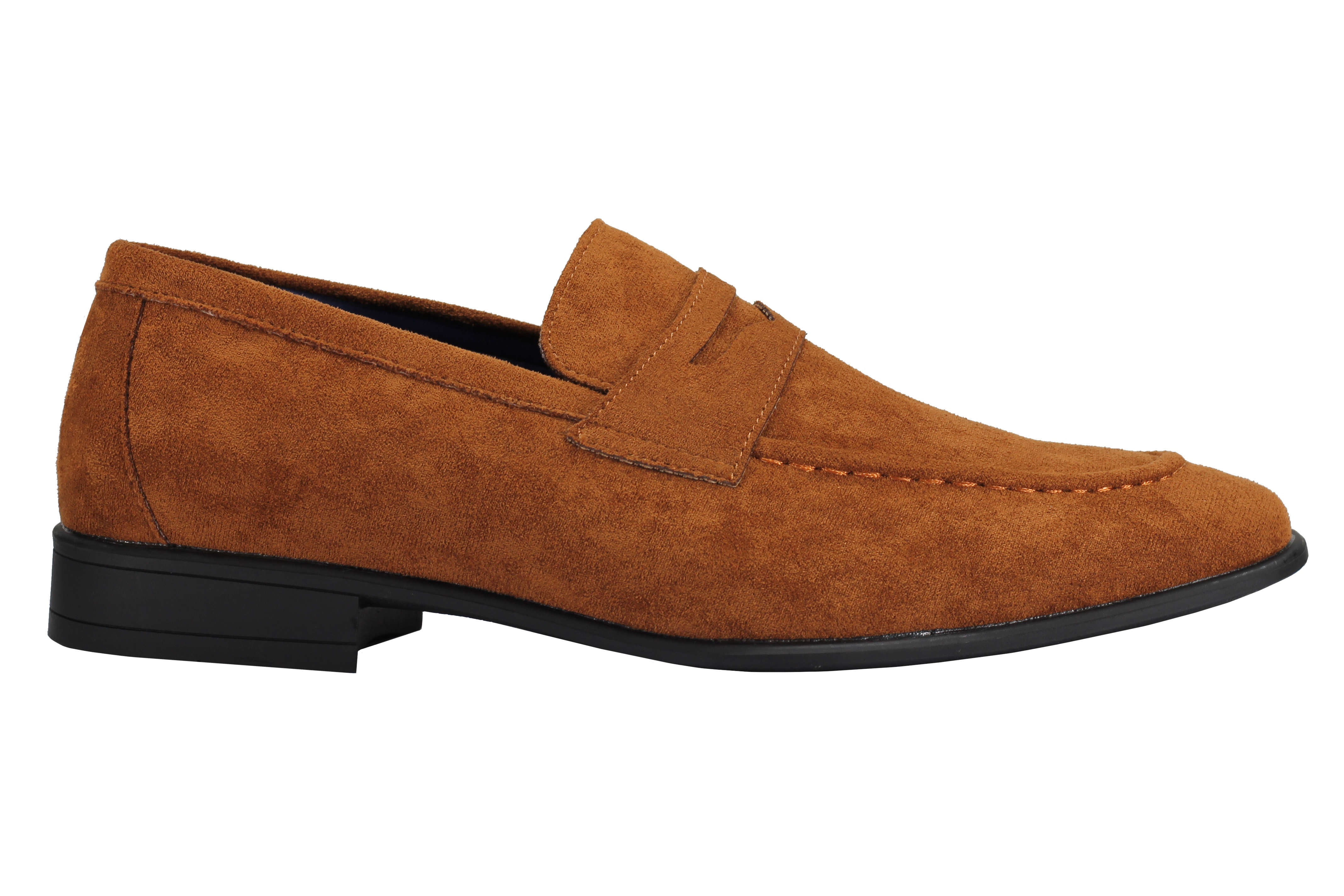 SUEDE PENNY LOAFERS