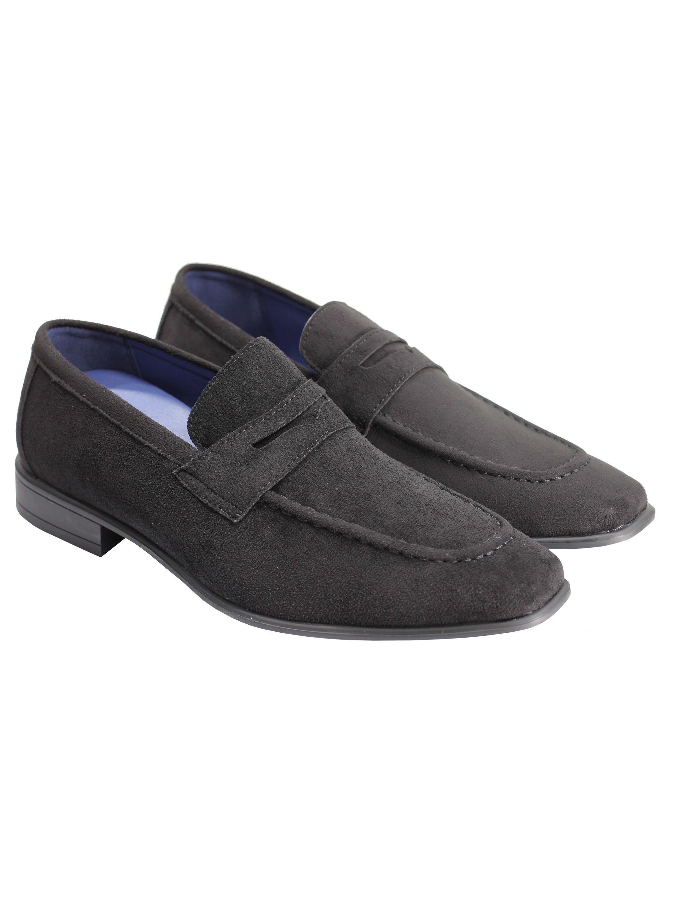 SUEDE PENNY LOAFERS