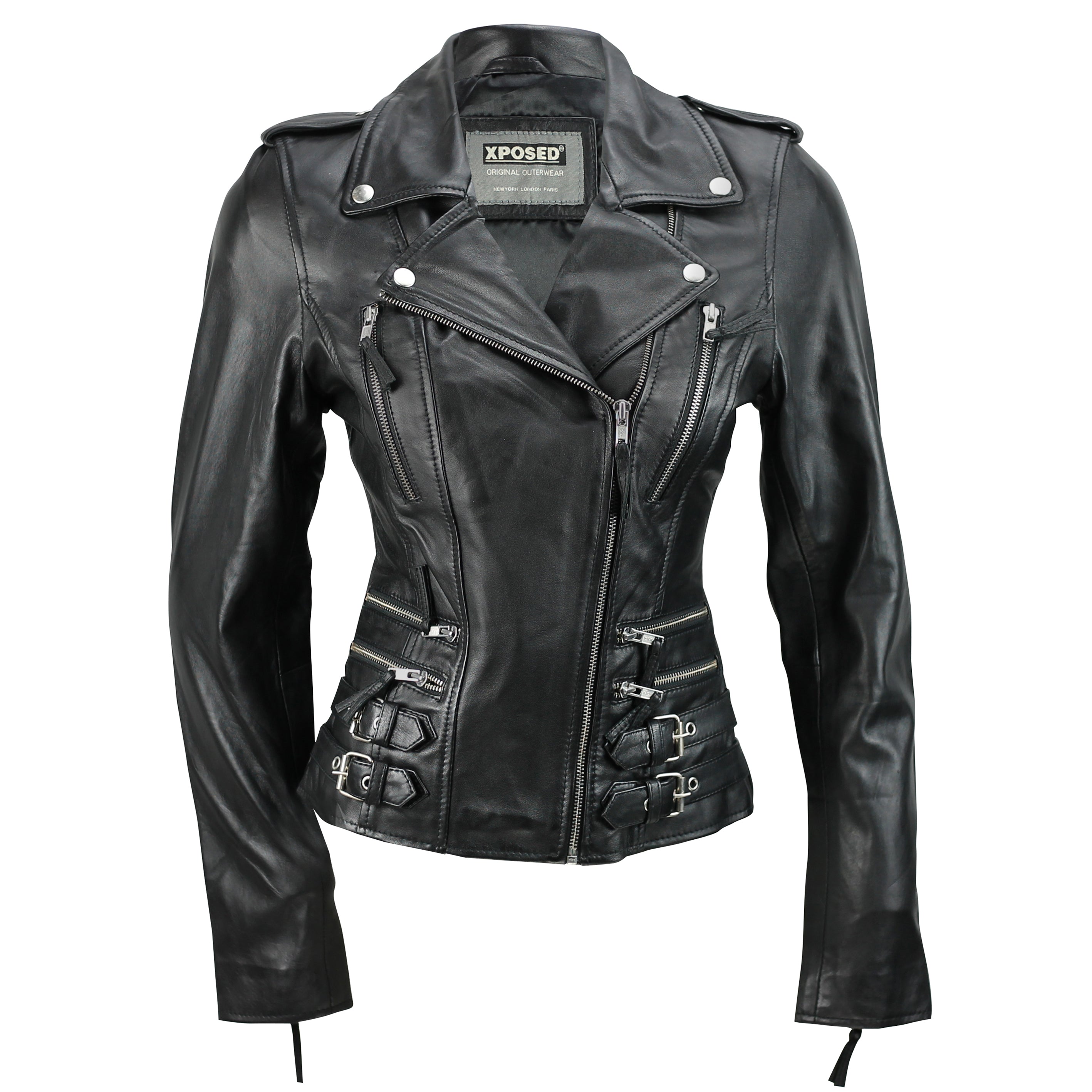 LADIES VINTAGE ZIP BUCKLE JACKET