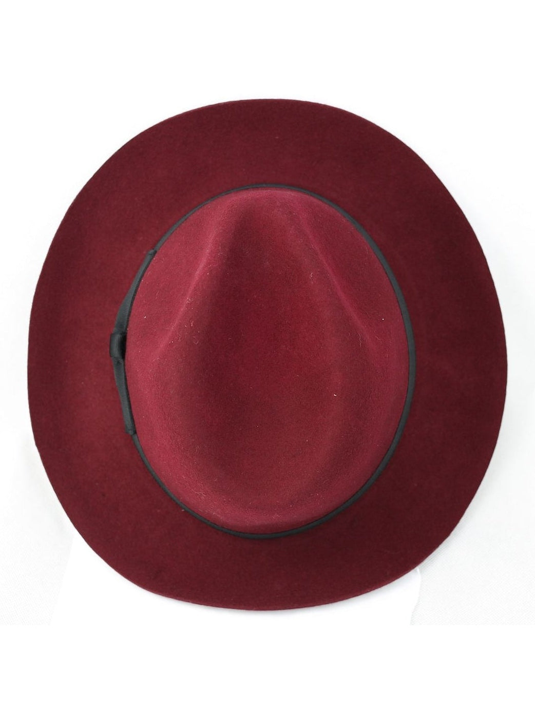 Snap 100% Wool Black Fedora Hat