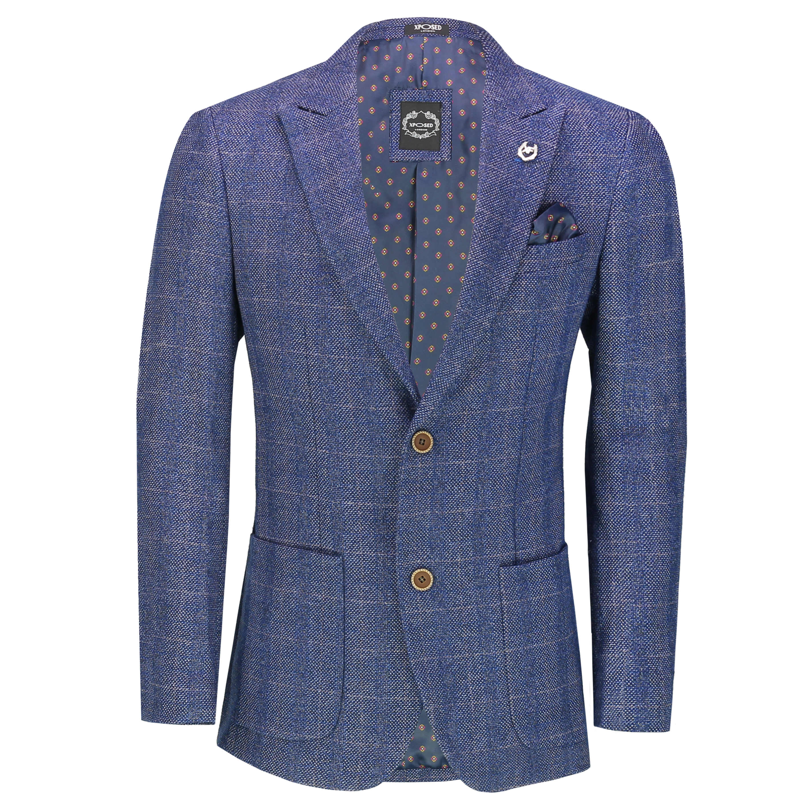Blue Tweed Check Jacket