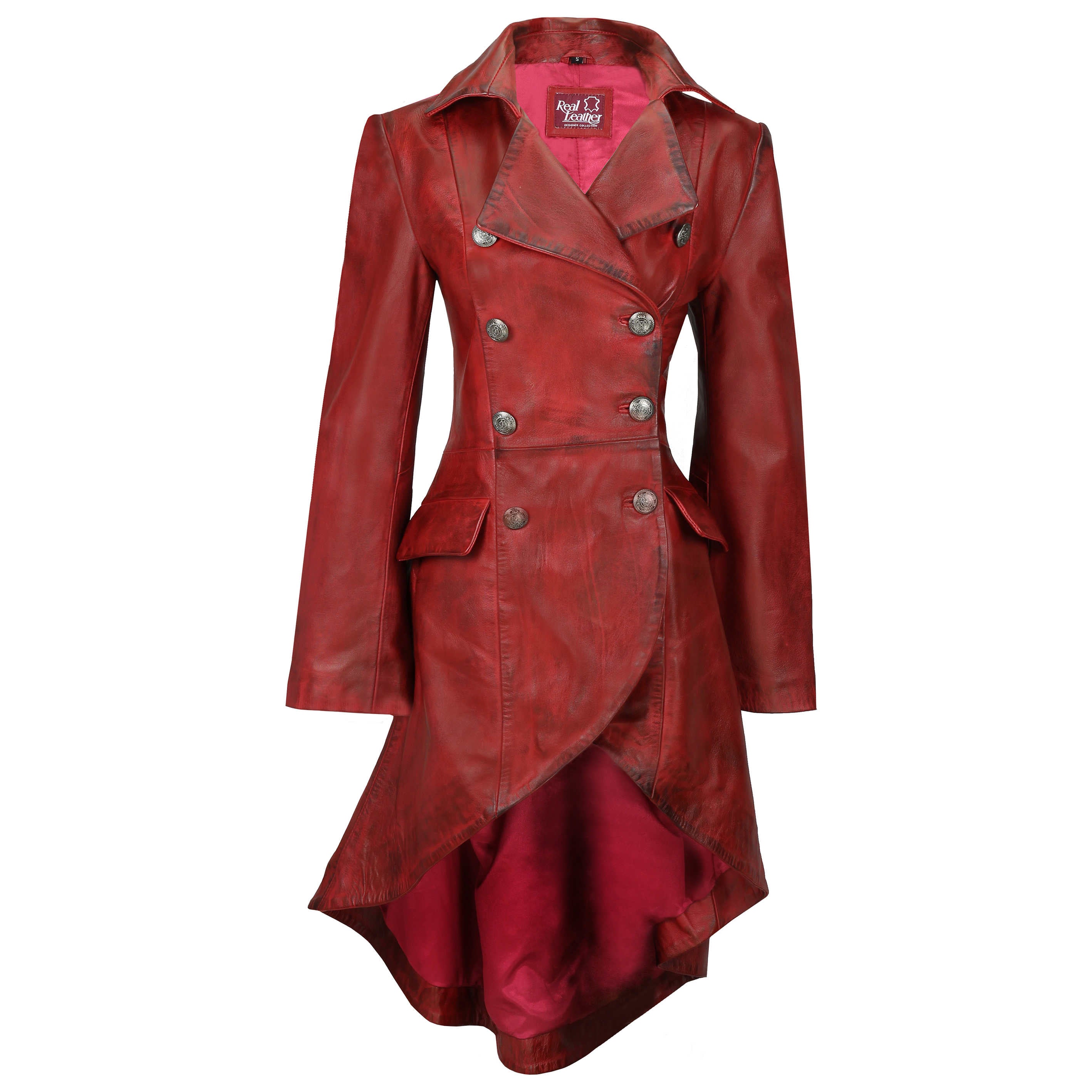 Veste en cuir victorienne