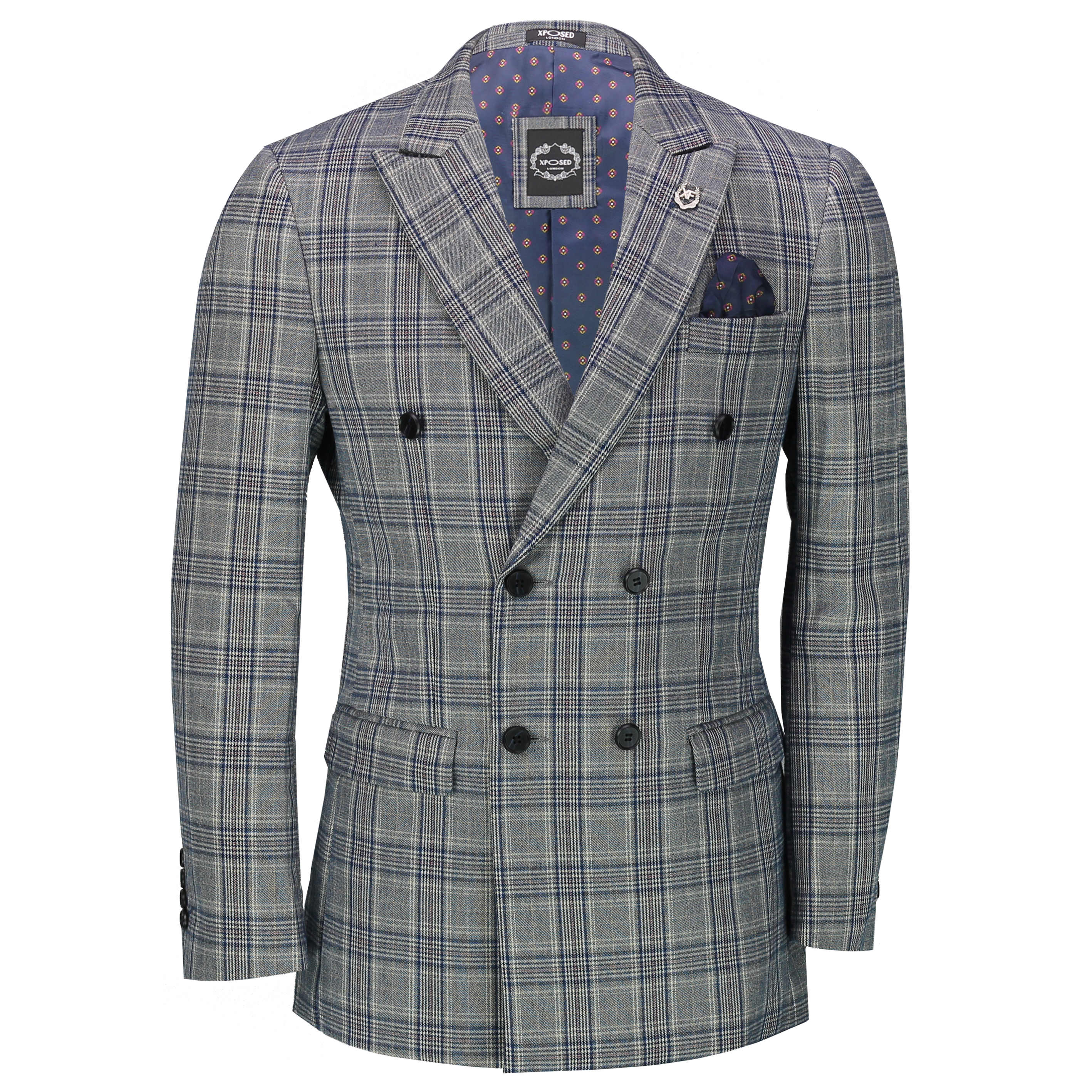 Double Breasted Check Jacket