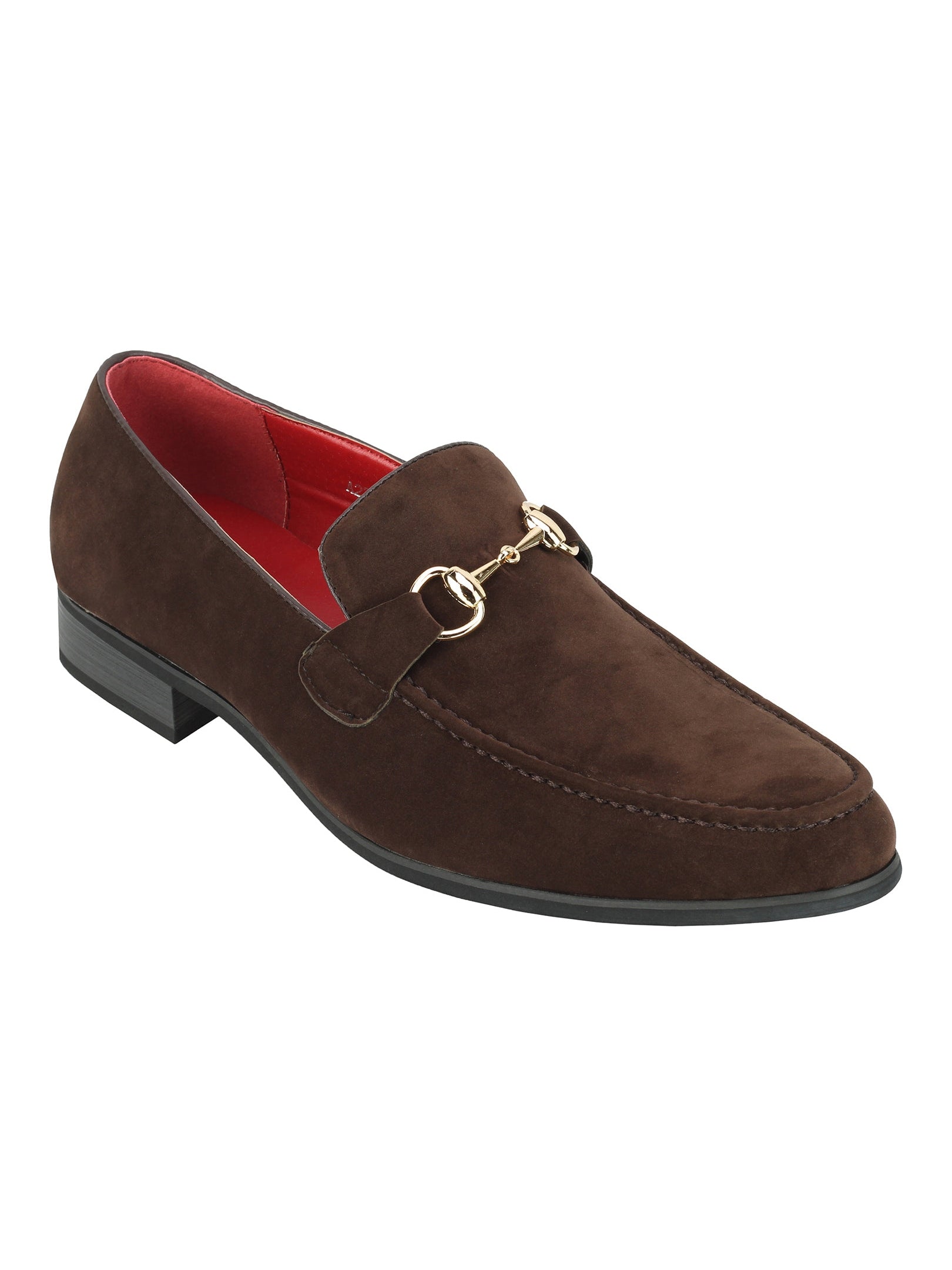 Suede Leather Loafers In Coffee