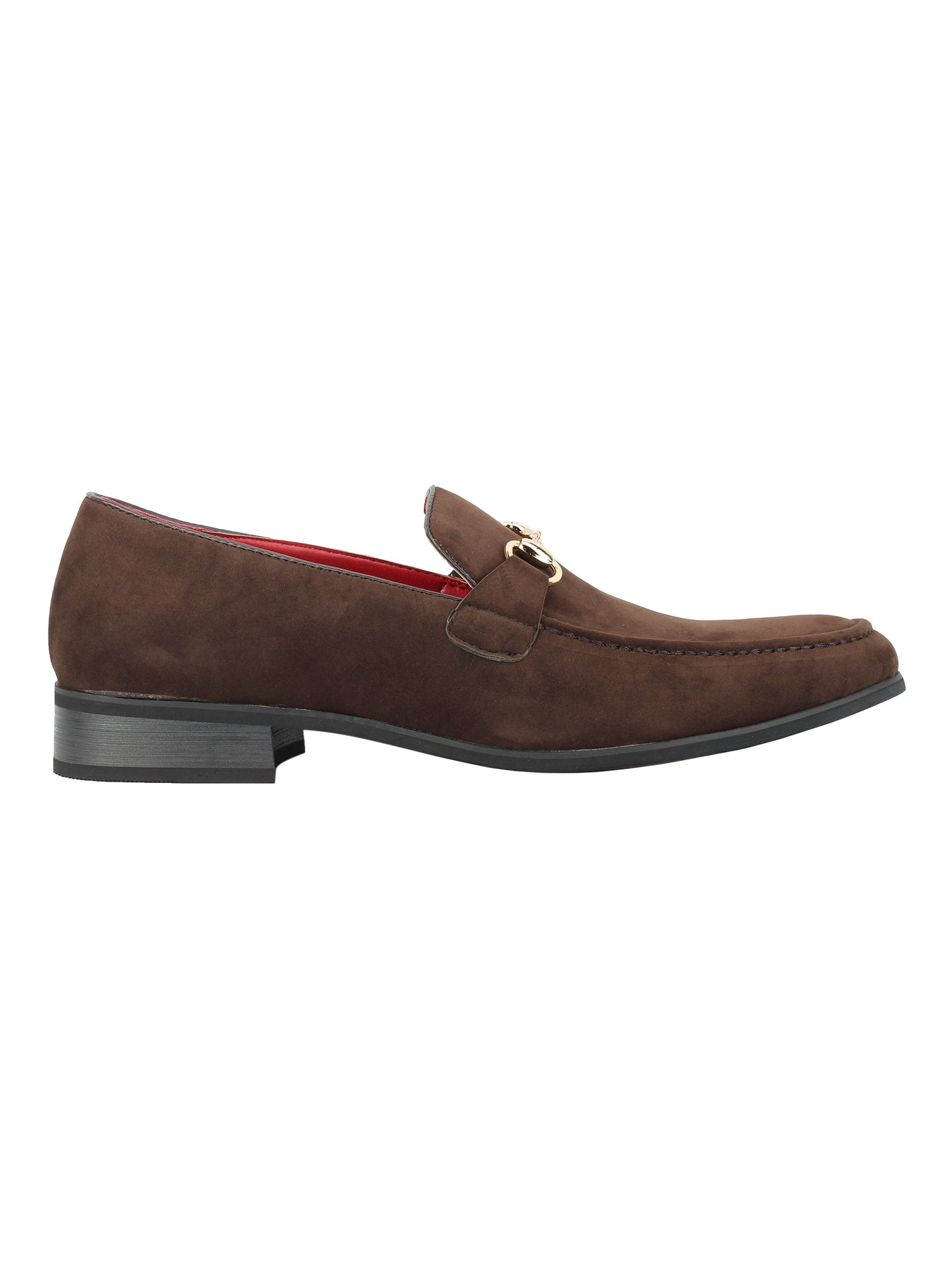 Suede Leather Loafers In Coffee