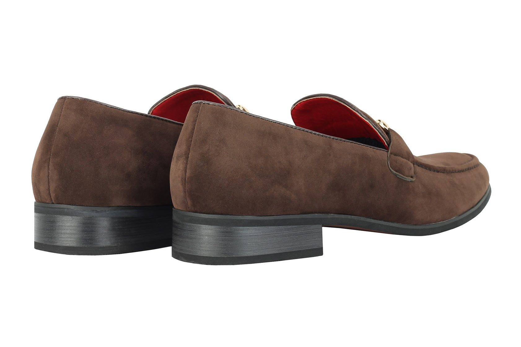 Suede Leather Loafers In Coffee