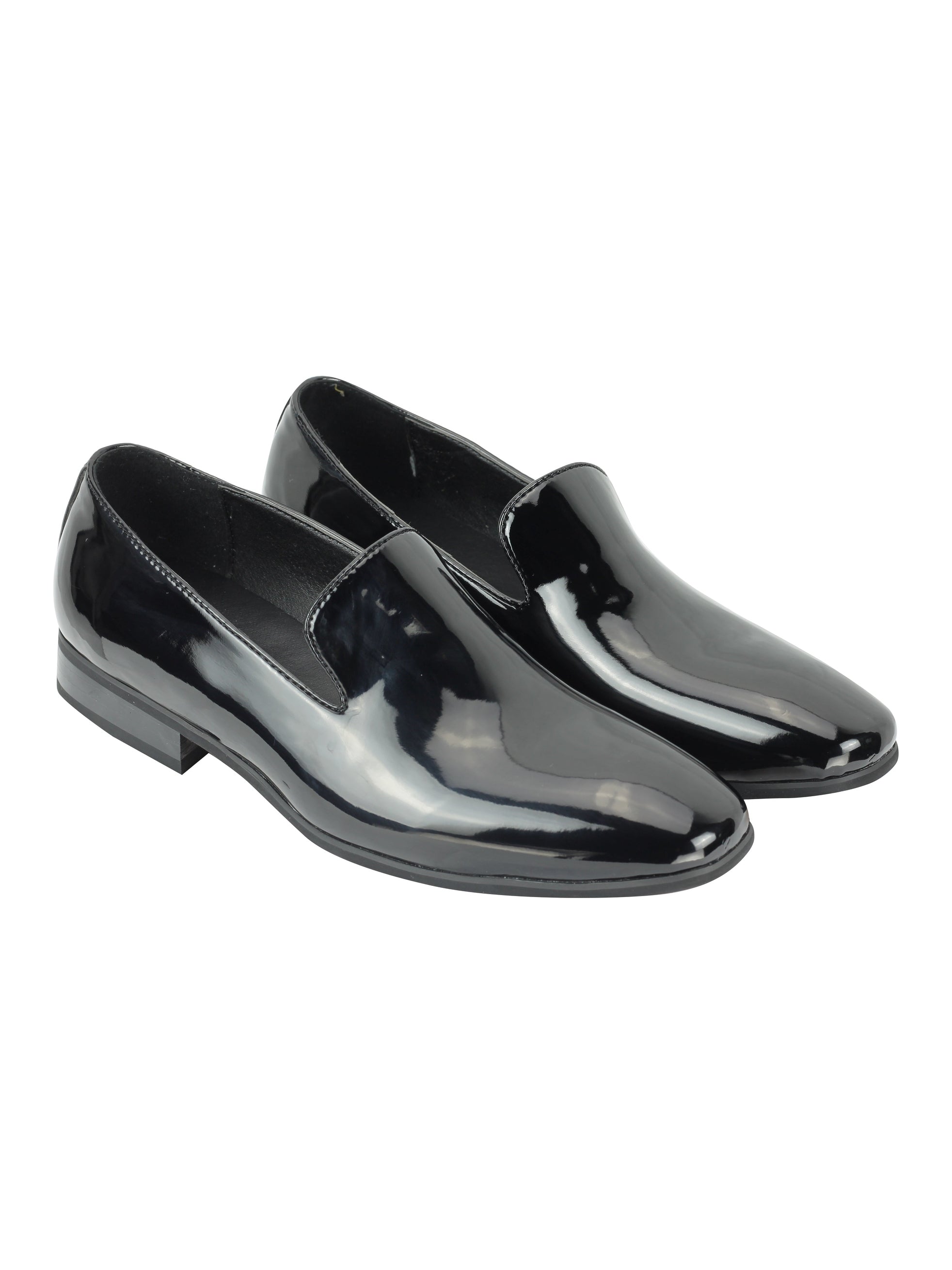 Faux Patent Leather Shiny Slip On Shoes