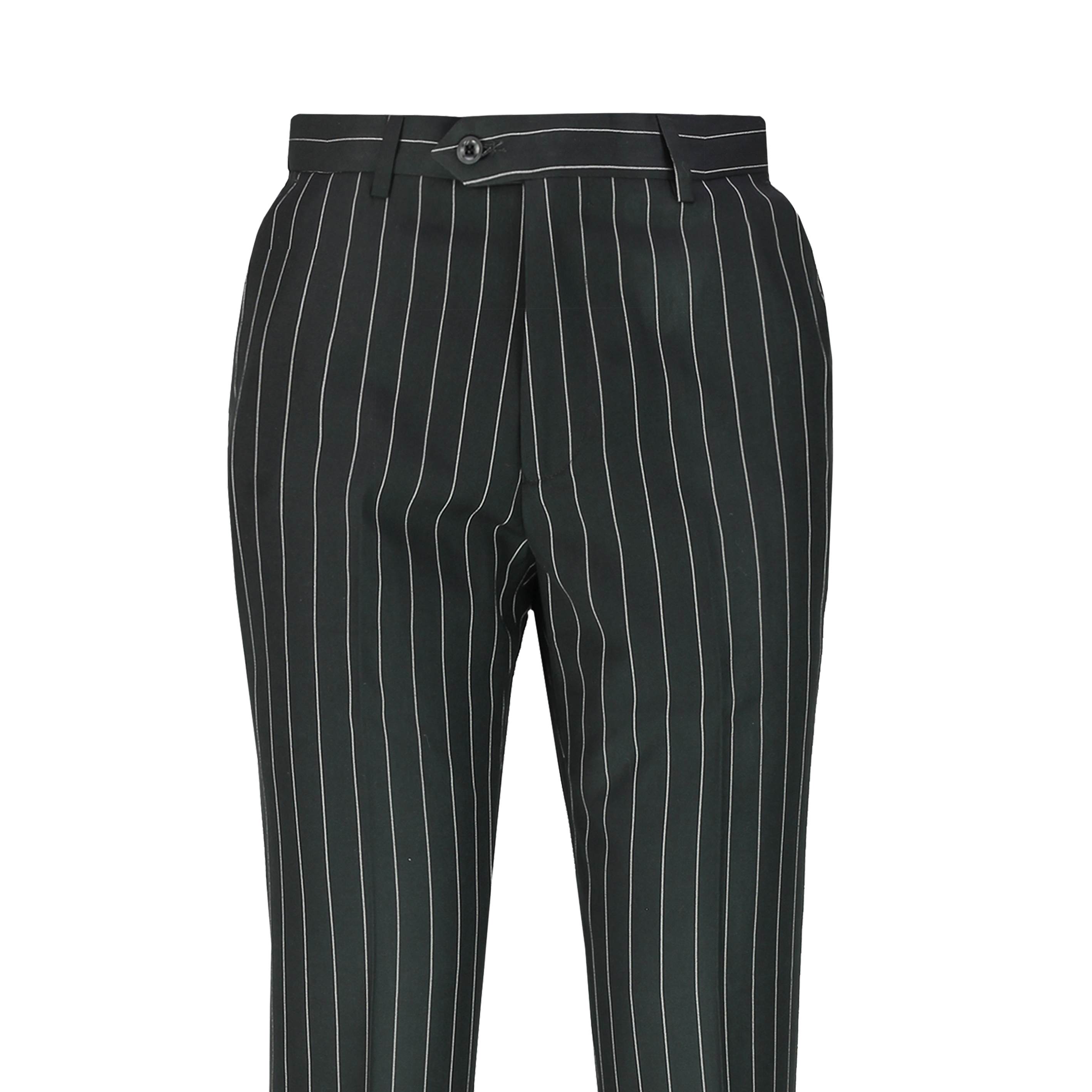 Classic Tweed Pinstripe Black Trouser