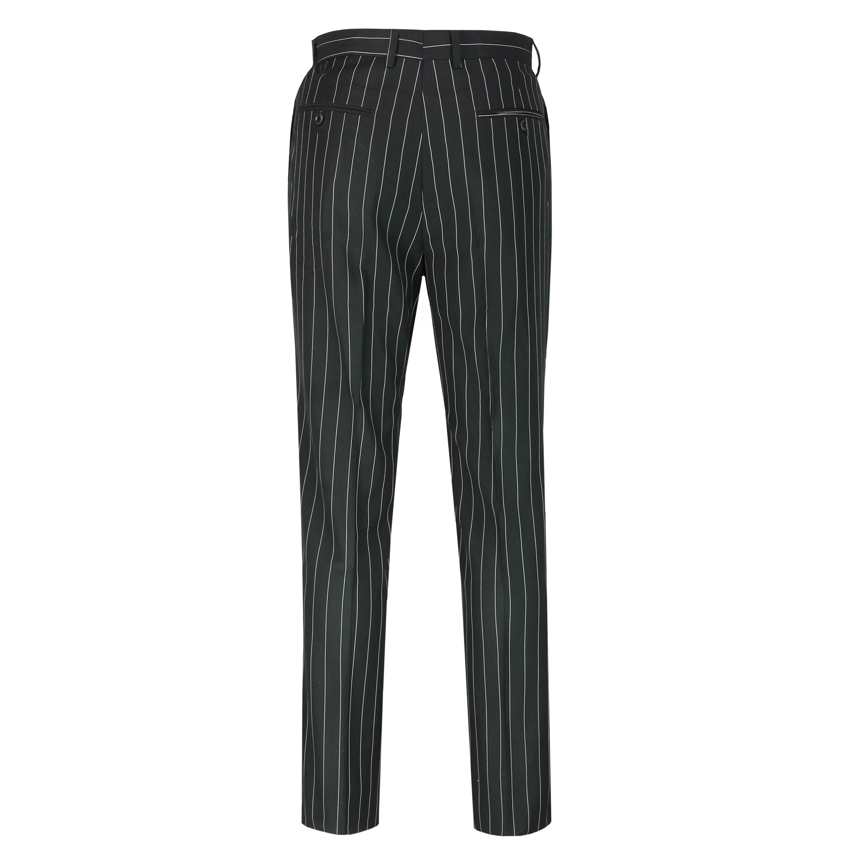 Classic Tweed Pinstripe Black Trouser