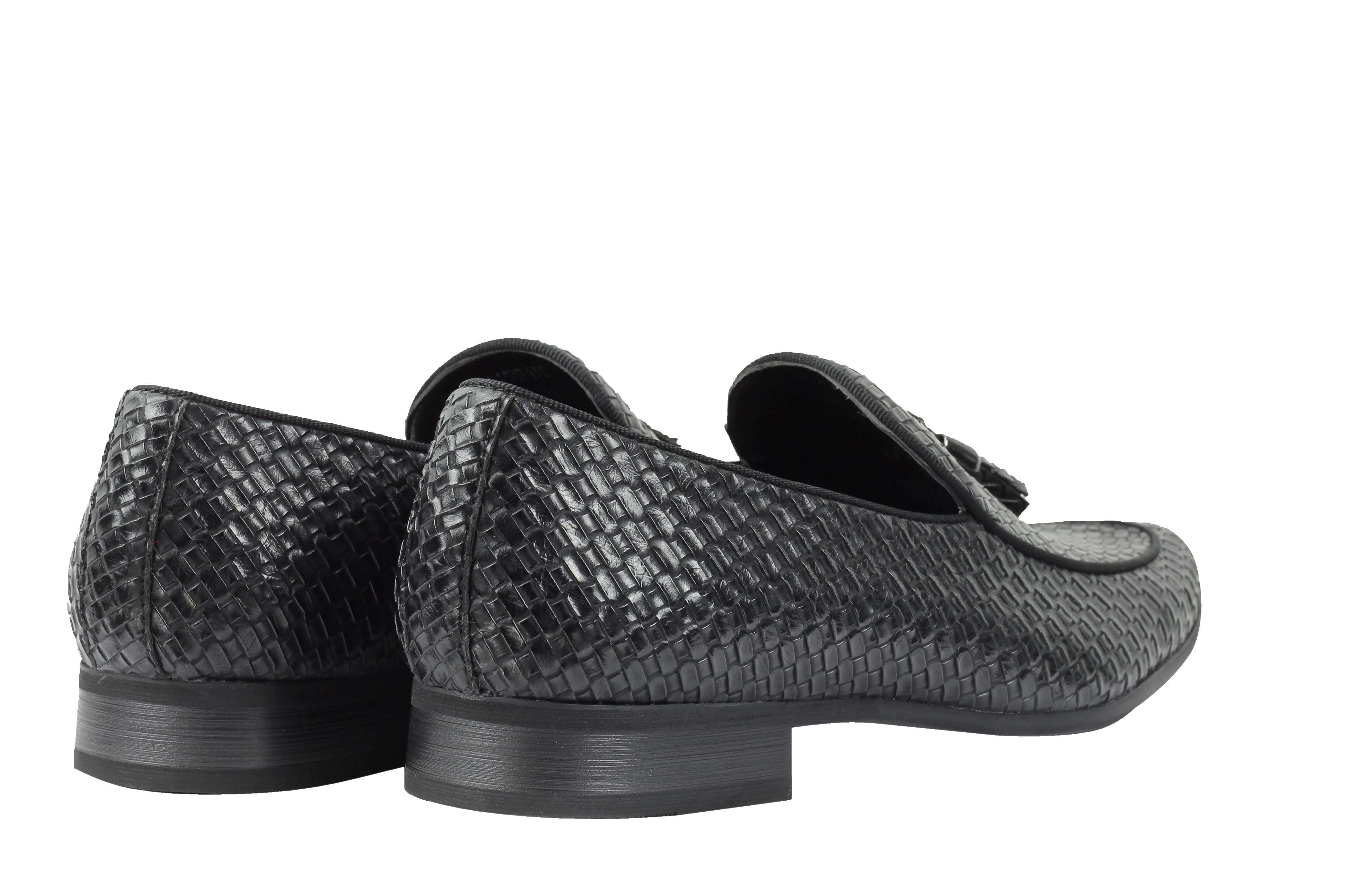 Retro Tassel Moccasin Loafers In Black