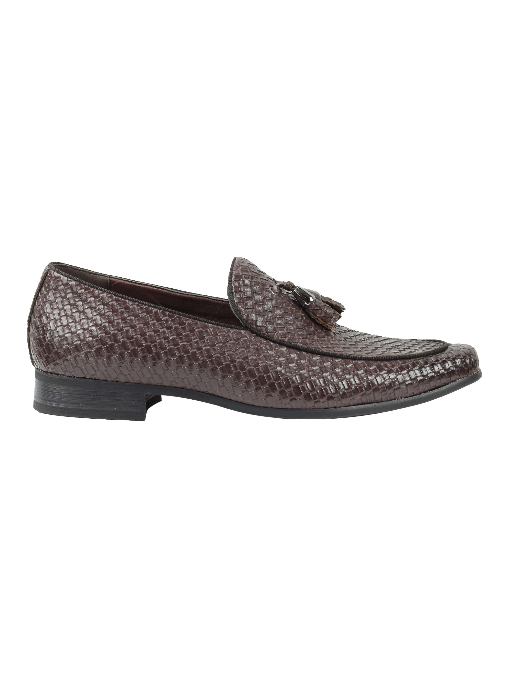 Retro Tassel Moccasin Loafers In Coffee