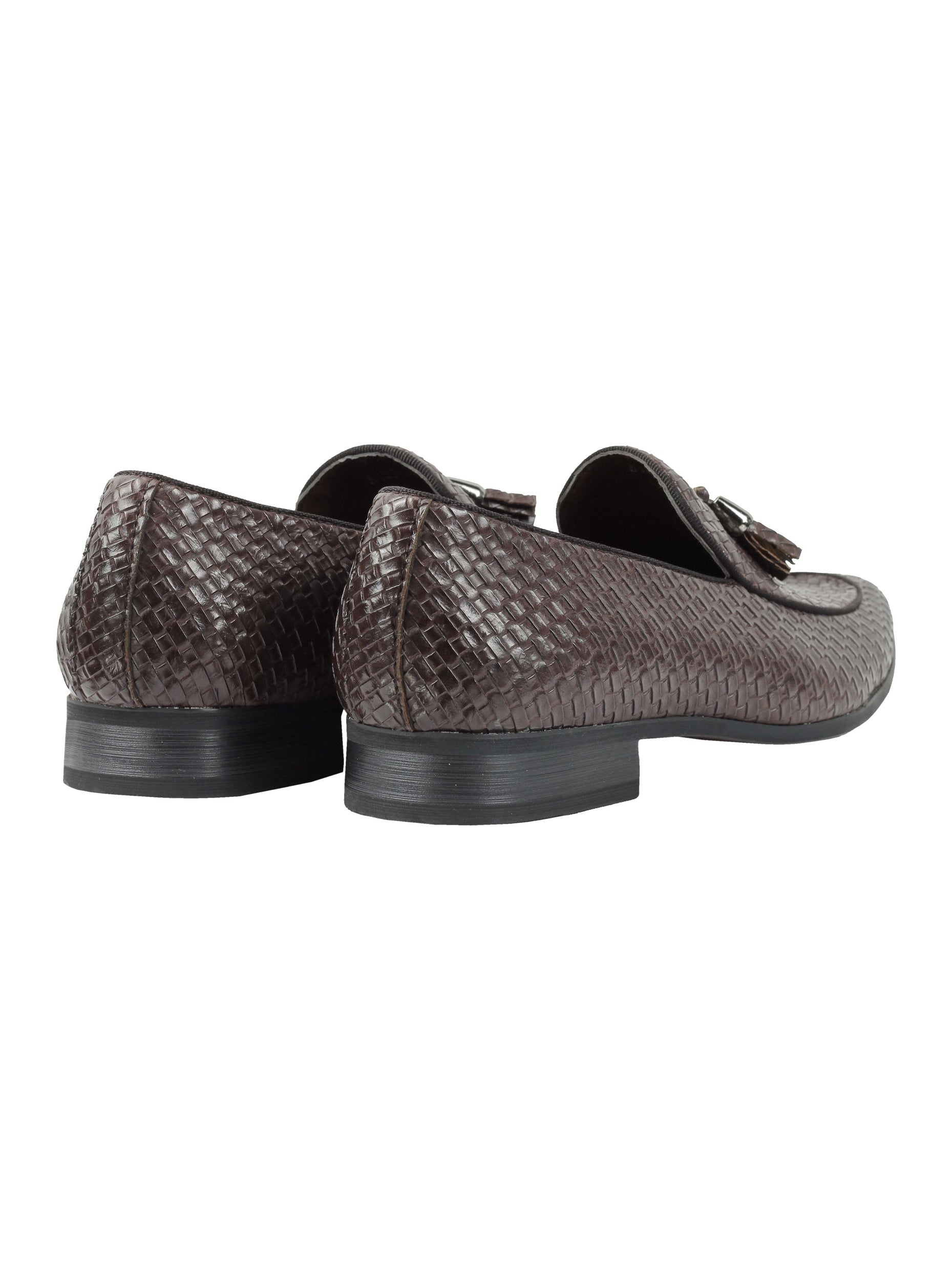 Retro Tassel Moccasin Loafers In Coffee