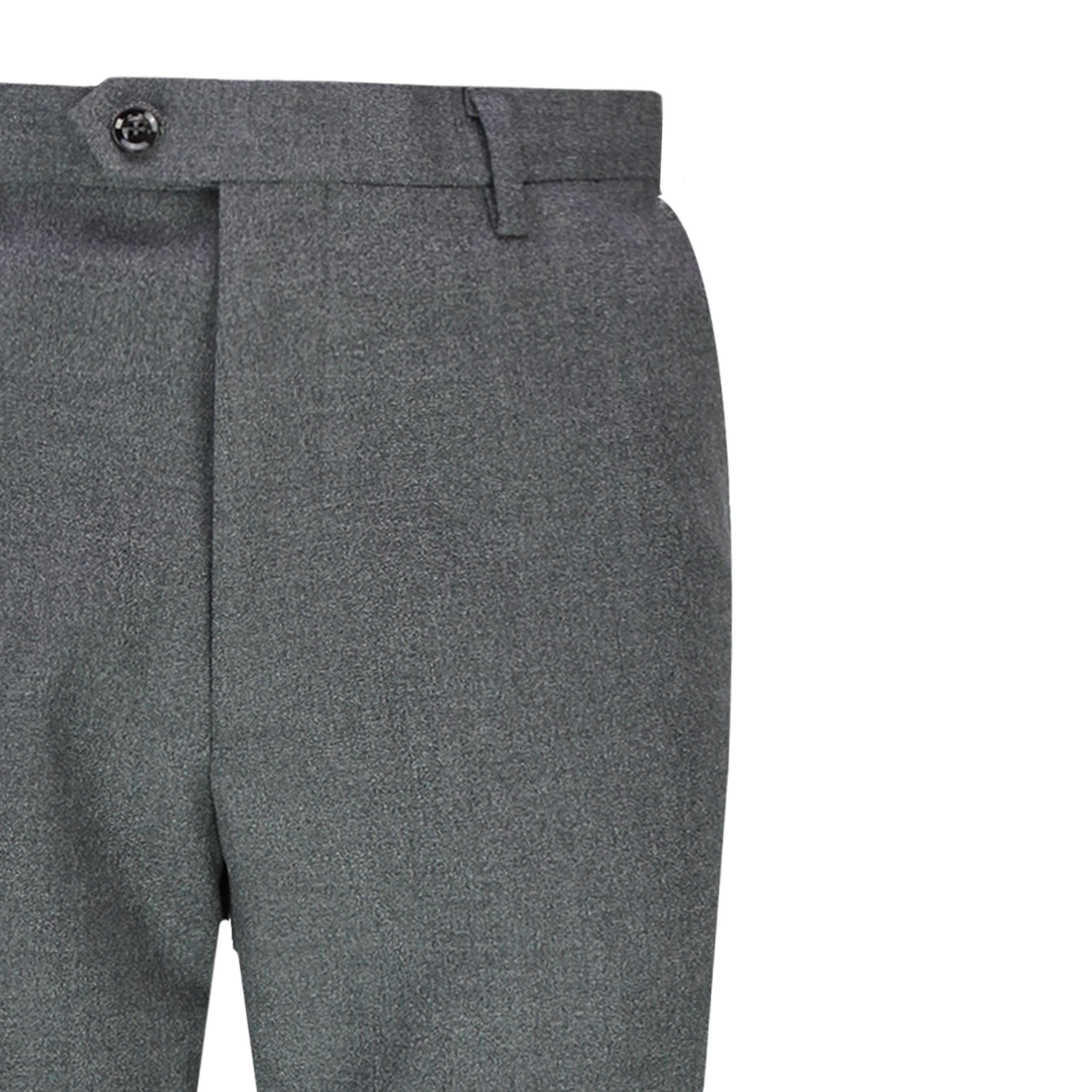 Mens Grey Smart Retro Tailor Fit Trouser