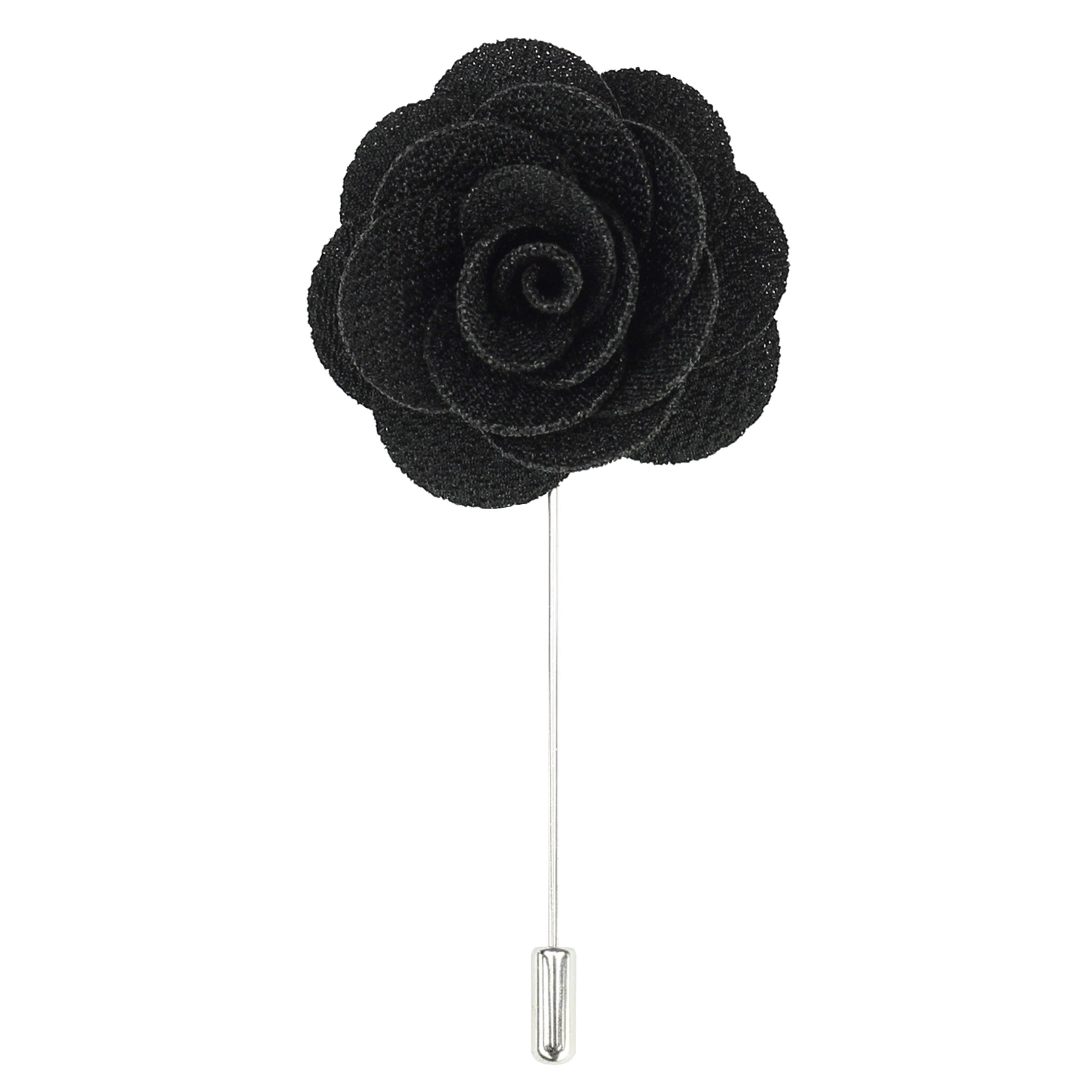 Rose Flower Lapel Pin Fabric Brooch 5