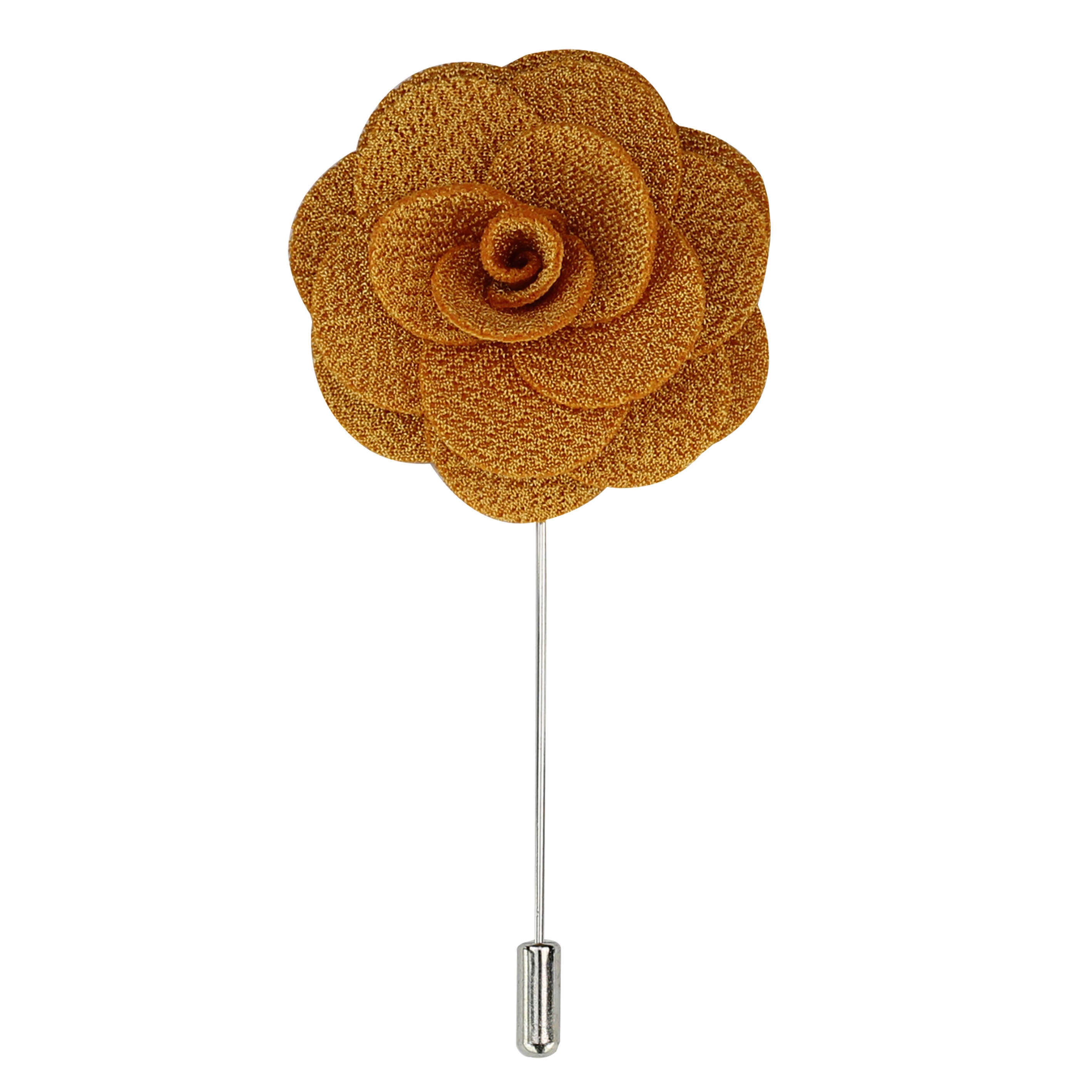 Rose Flower Lapel Pin Fabric Brooch 6