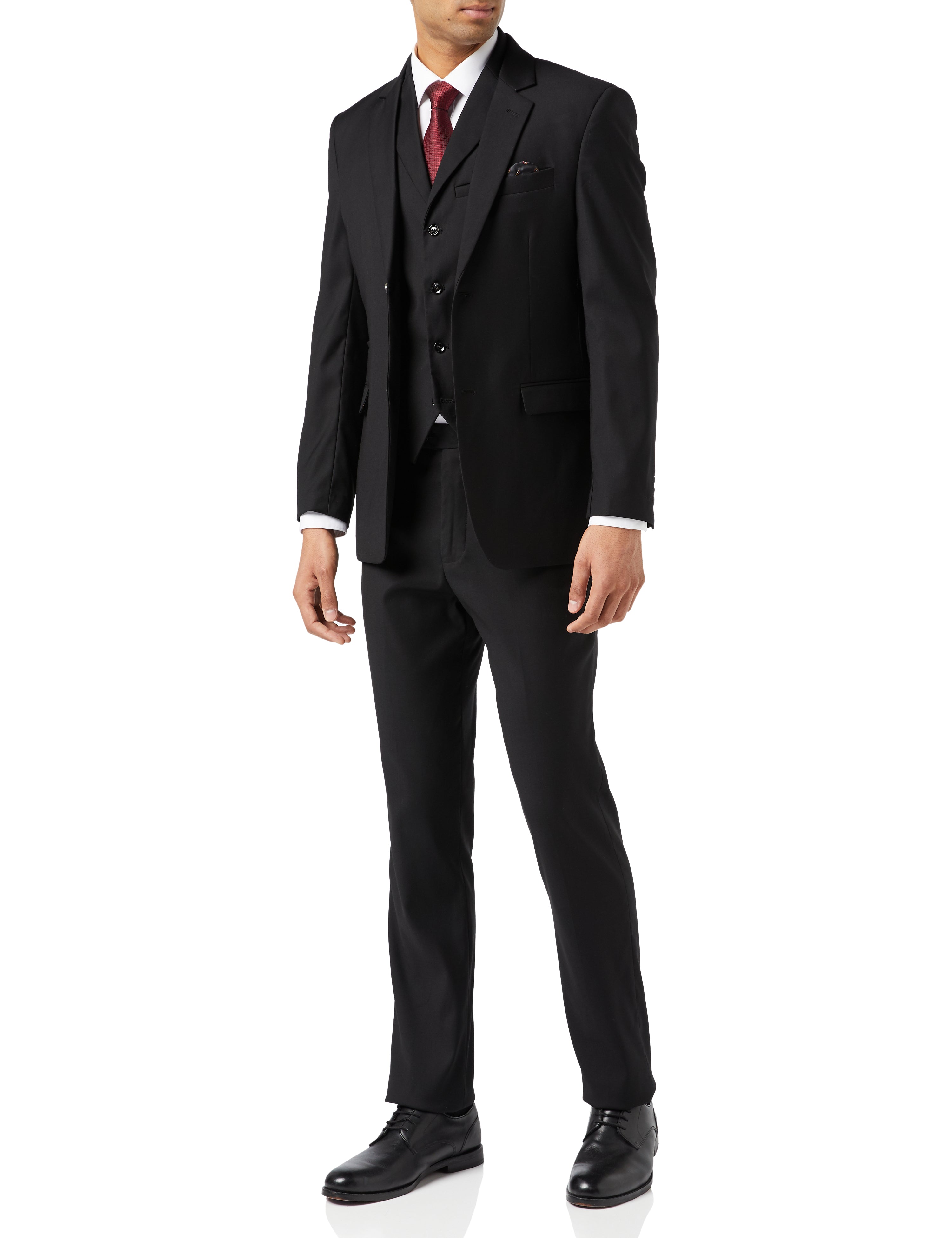 GRAHAM - BLACK SINGLE BREASTED BUSINESS SUIT