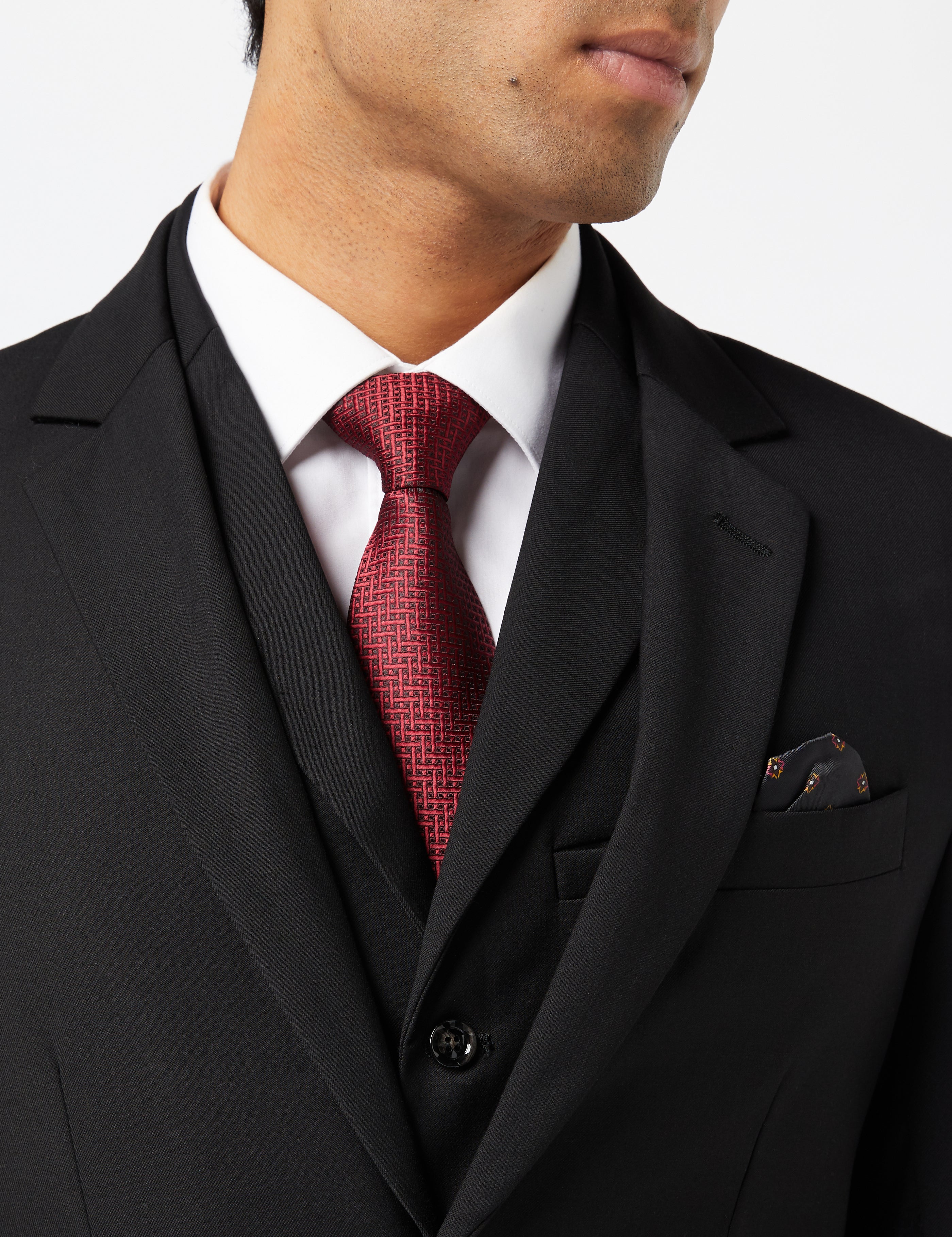 GRAHAM – SCHWARZER EINREIHIGER BUSINESS-ANZUG