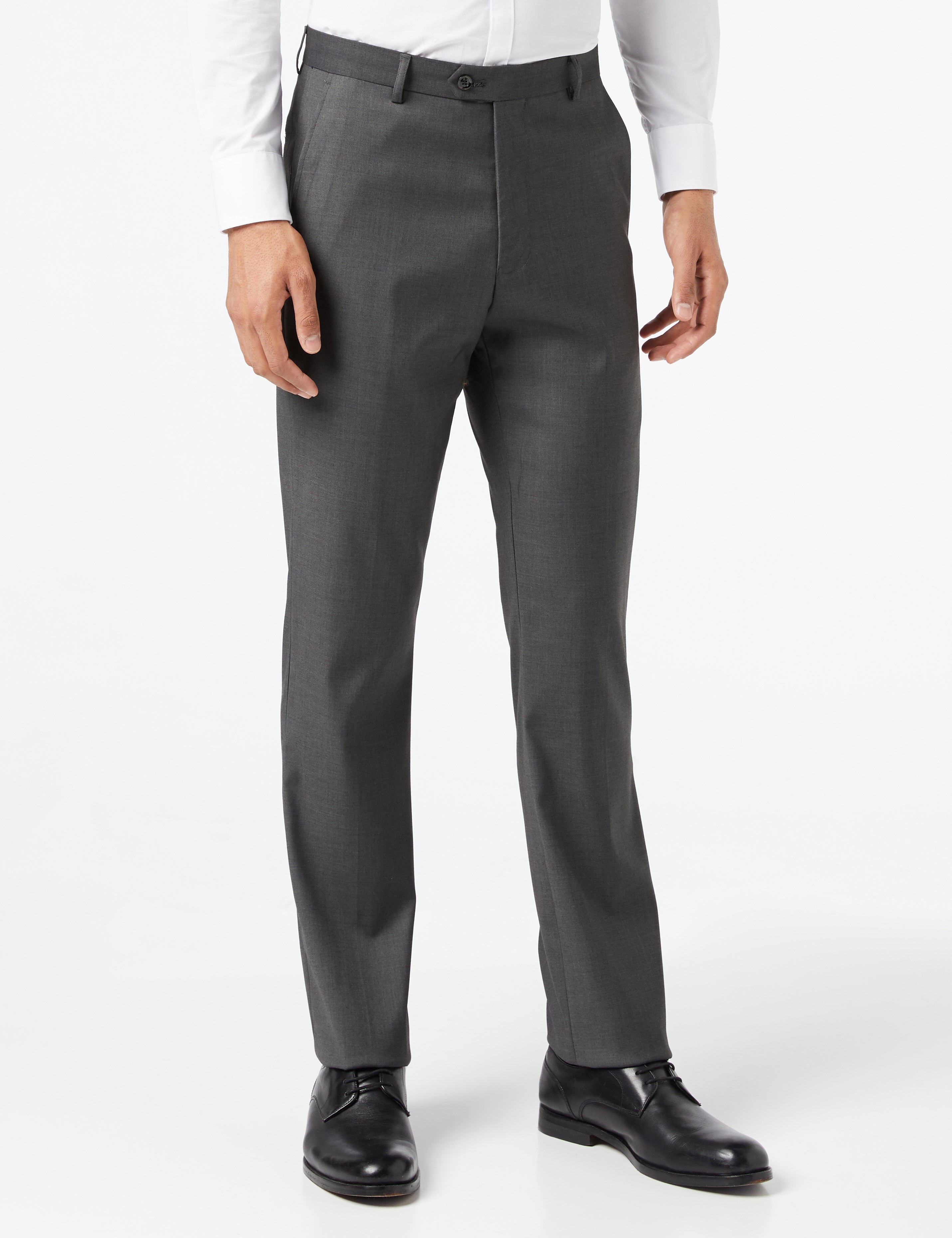 GRAHAM - CHARCOAL PLAIN TROUSERS