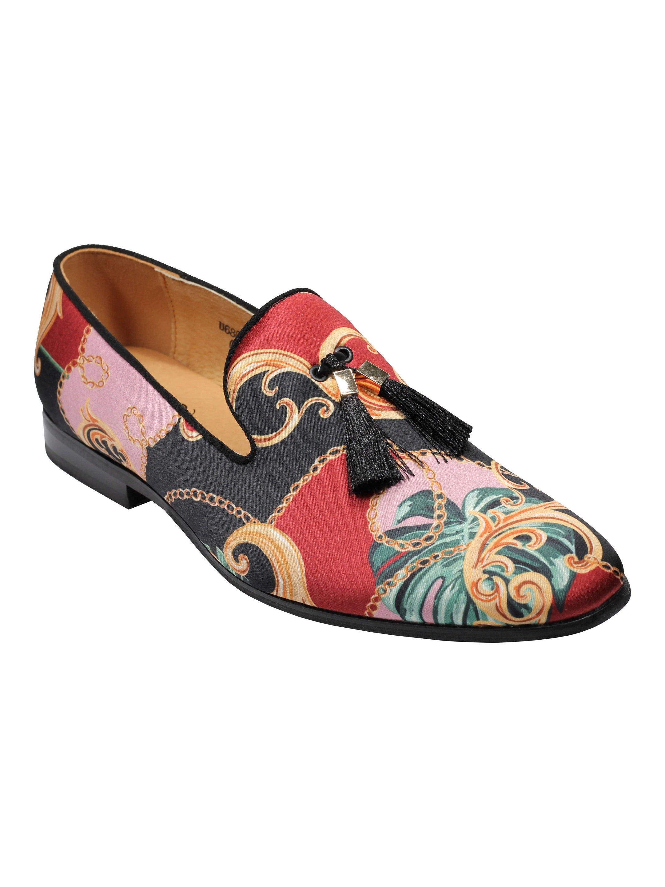 Brocade Tassel Loafers