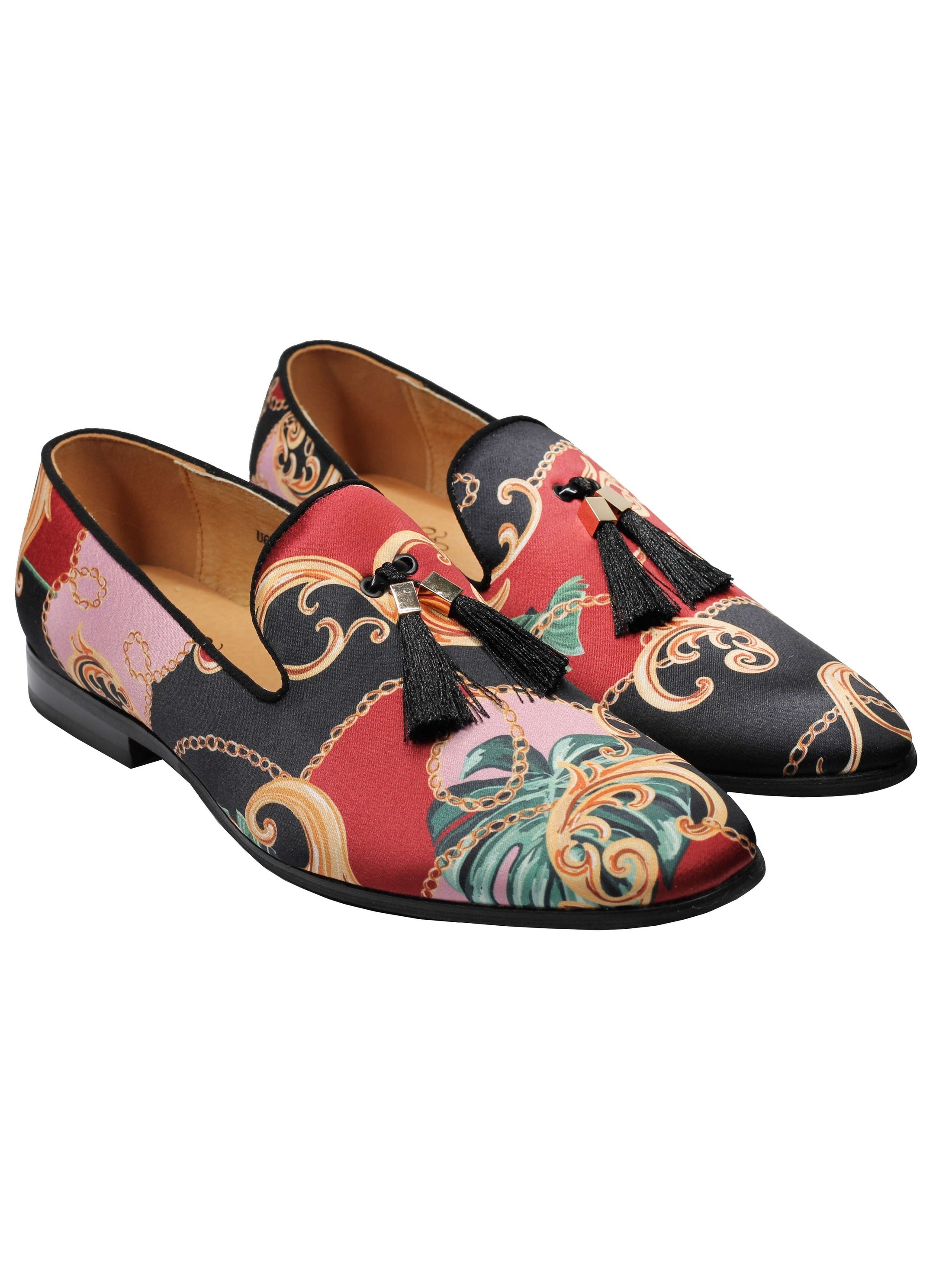 Brocade Tassel Loafers